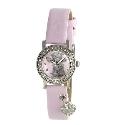 JK Me To You Girl's Tatty Teddy Heart Charm Pink Strap Watch